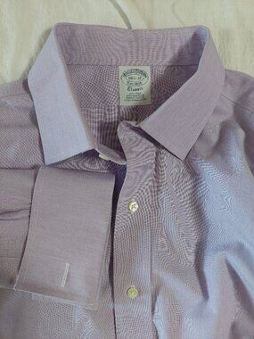 Brooks Brothers Men's 16.5 32 Classic Supima Cotton Dress Shirt French Cuff